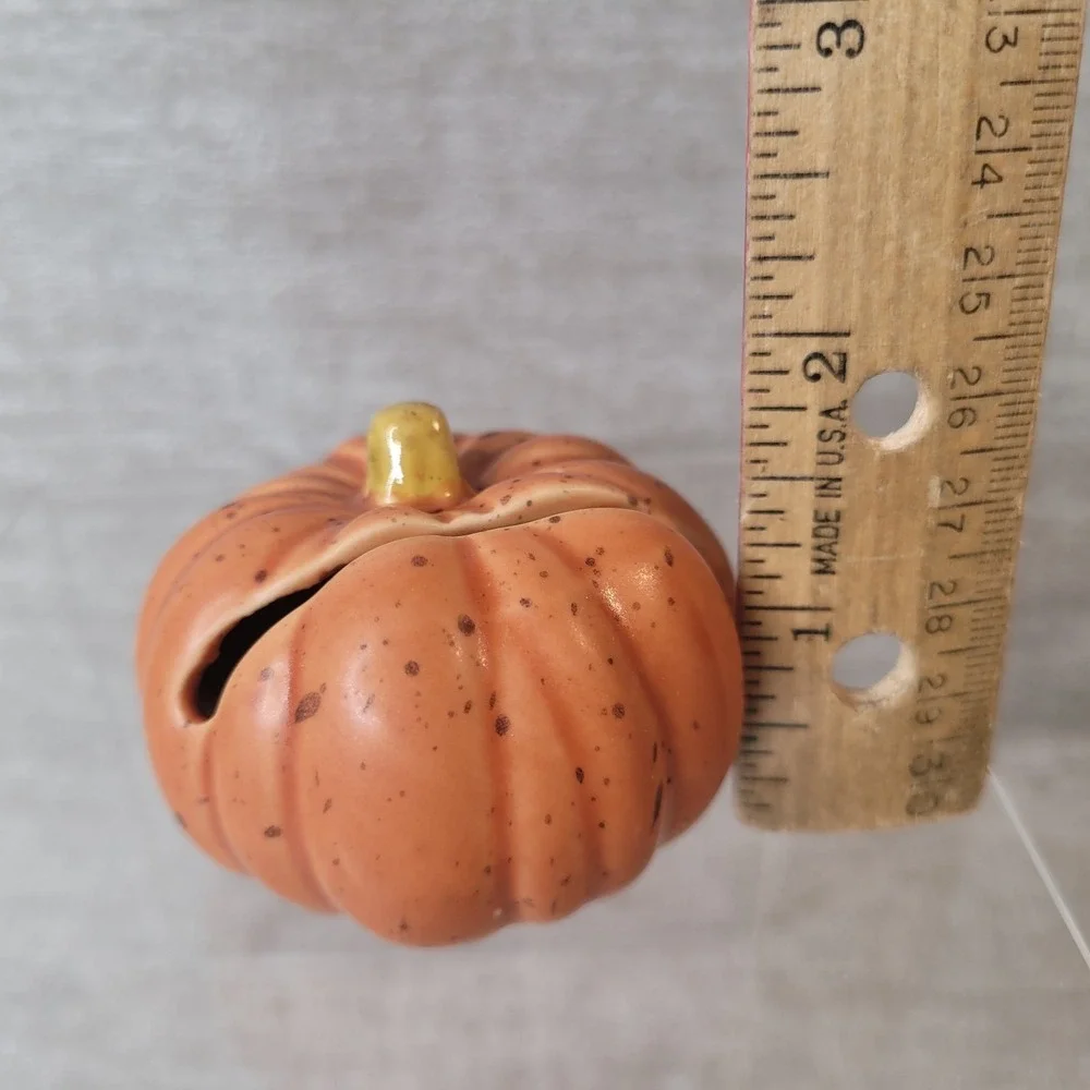 Williams Sonoma Harvest Pumpkin‎ Place Card Holders 8 Autumn Fall NEW OLD STOCK